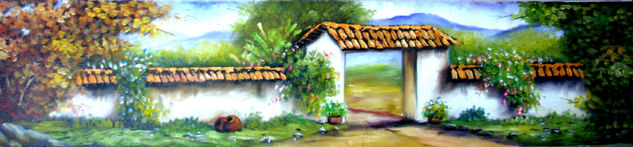 ENTRADA AL EDEN Oil Canvas Landscaping