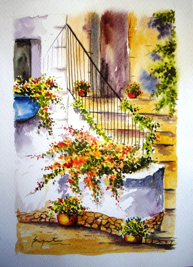 LAS ESCALERAS Oil Canvas Landscaping