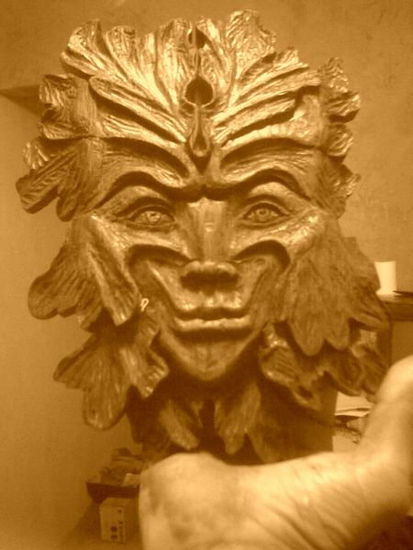 GREEN MAN Wood Figurative