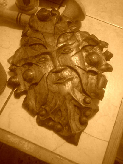 green man II Madera Figurativa