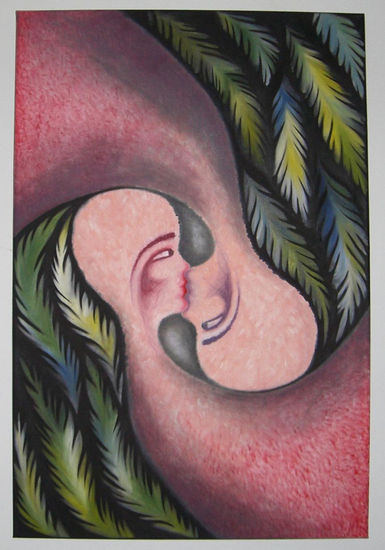 beso inverso Oil Canvas Others