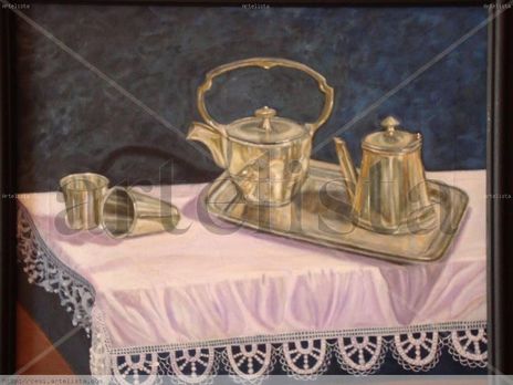 Bodegon de plata