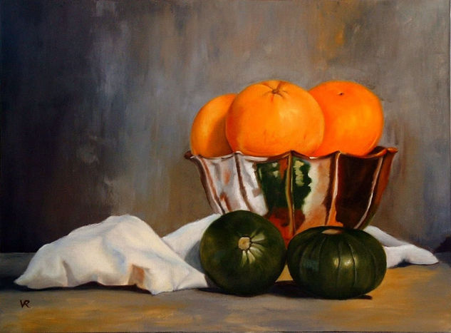 Pomelos y zapallitos Oil Canvas Still Life Paintings