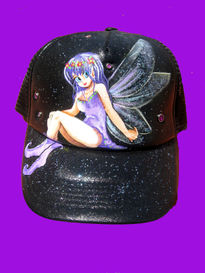 Purple fairy gorra...