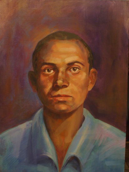 Miguel Hernández, poeta Oil Canvas Portrait