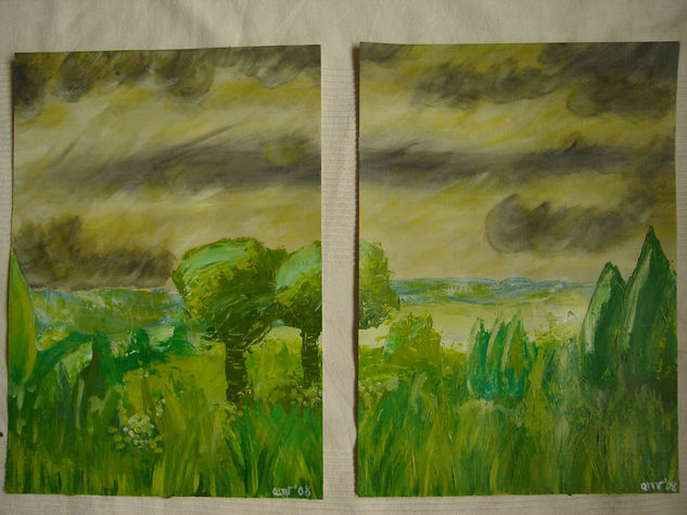 Abril Acrylic Paper Landscaping