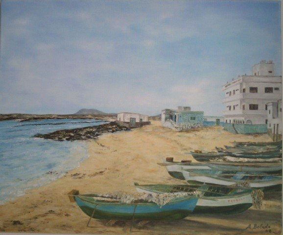 Corralejo Óleo Lienzo Paisaje