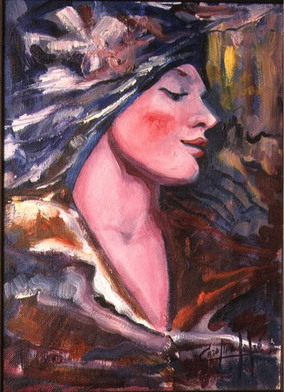 El Goce de la Mirada Oil Canvas Figure Painting