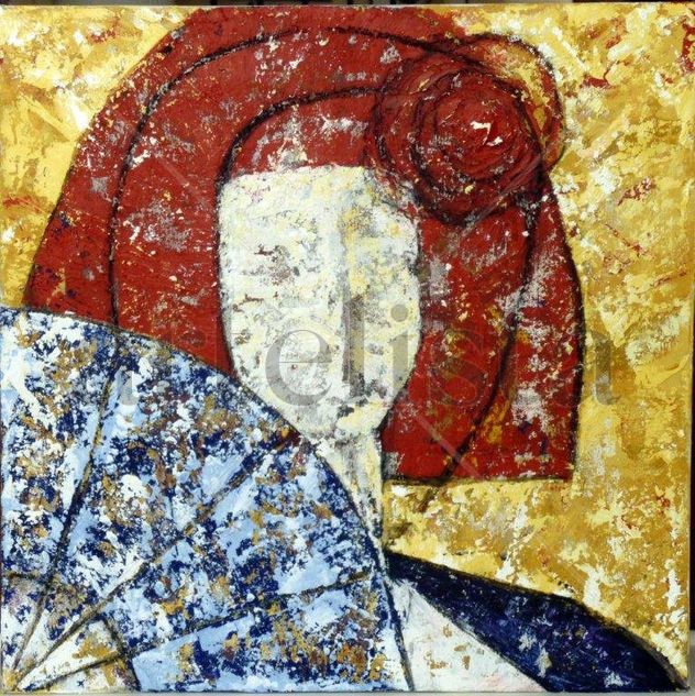 Menina con Abanico (XII)-Colección Privada-Bélgica