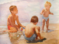 Niños en la playa