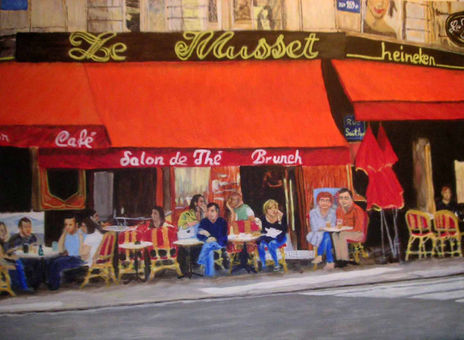 En un café de París
