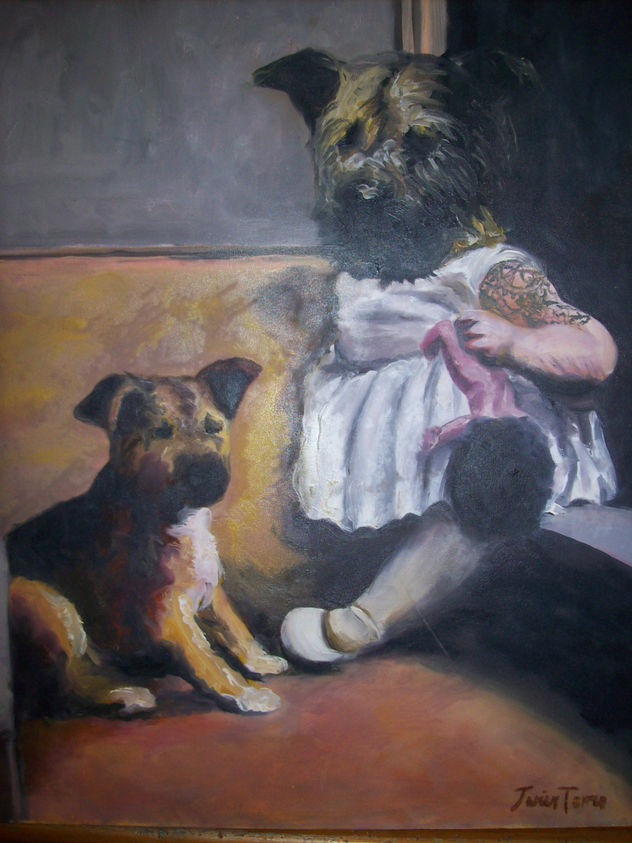 la niña perro