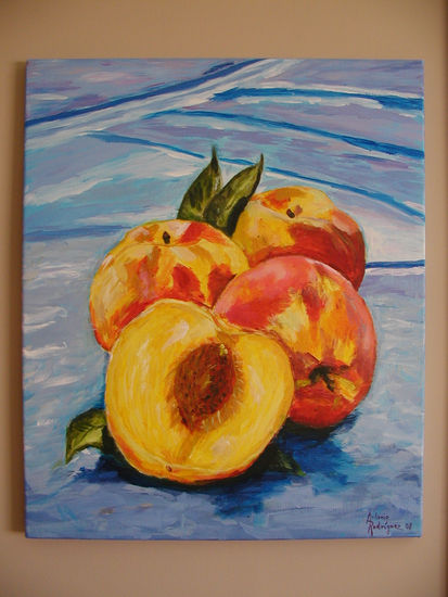 Melocotones Acrylic Canvas Still Life Paintings