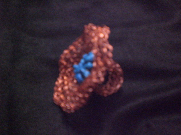 anillo tejido en crochet