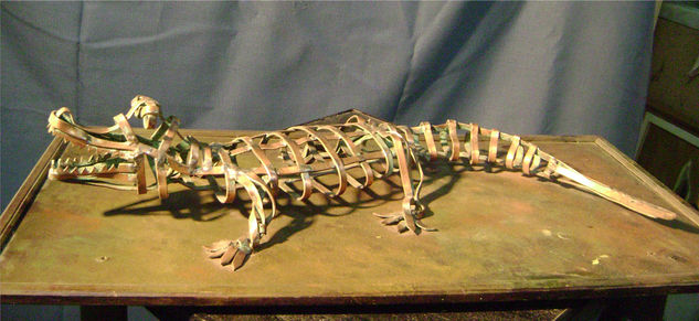 Lagarto Metal Figurativa