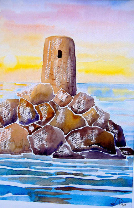 Torre en el agua