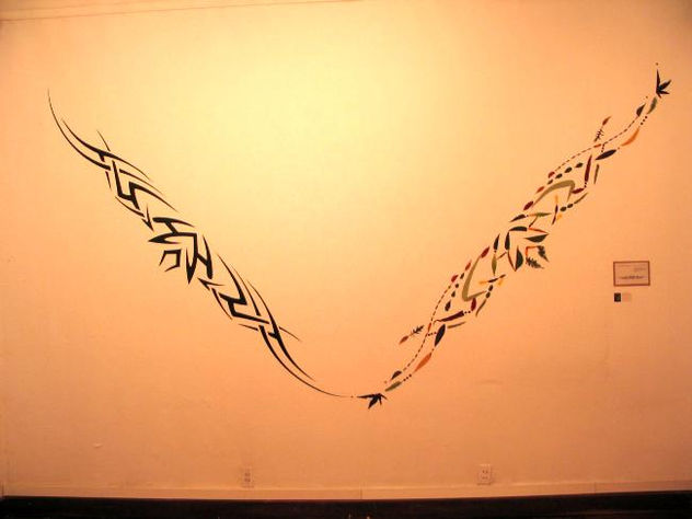 tatuaje floral, detalle