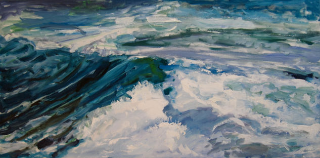 Mar y olas 2 Oil Canvas Marine Painting