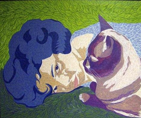 Niña con gato