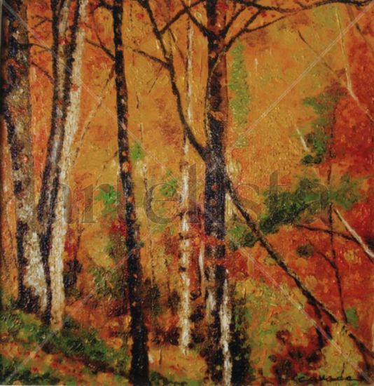 Bosques de Cantabria Oil Canvas Landscaping