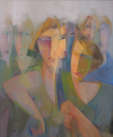 CARAS VARIAS Oil Canvas Figure Painting