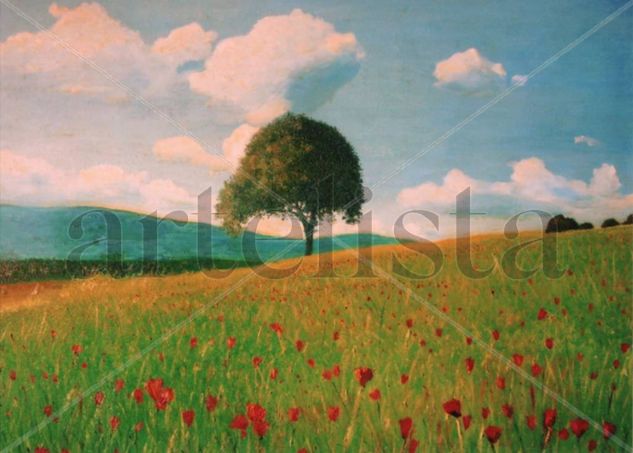 CAMPO DE AMAPOLAS Oil Canvas Landscaping