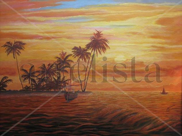 Ocaso Oil Canvas Landscaping