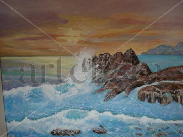 Olas de mar Oil Canvas Marine Painting