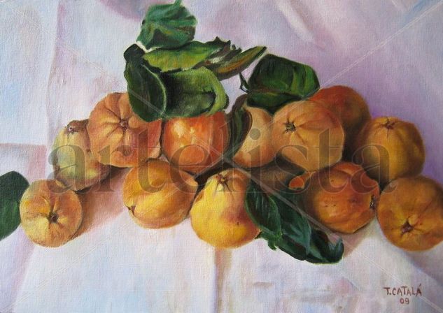 DOCE MEMBRILLOS Oil Canvas Still Life Paintings