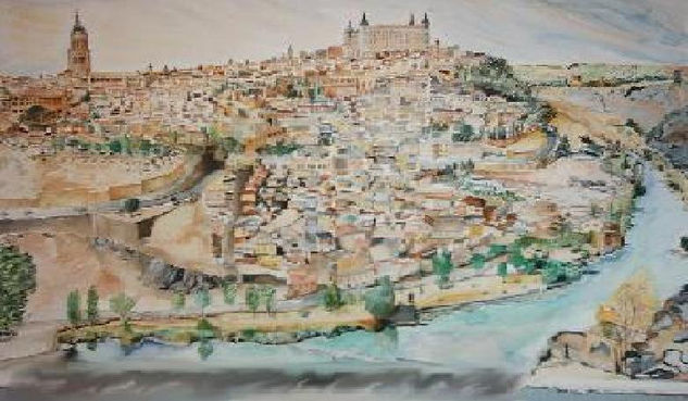 vista de Toledo Watercolour Paper Landscaping