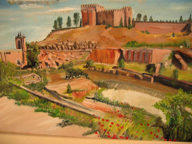 castillo S. Servando Oil Canvas Landscaping