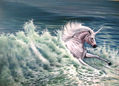 Serie Marinas y caballos No.2