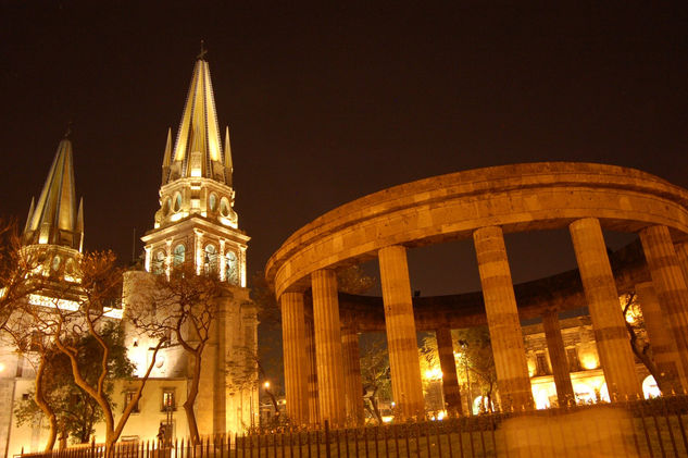 Catedral Guadalajara Jalisco Noche 