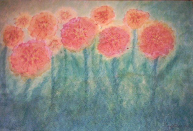 Supervivientes Watercolour Paper Floral Painting