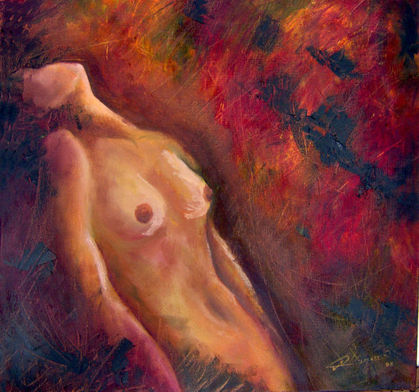 "REQUIEM" Óleo Lienzo Desnudos