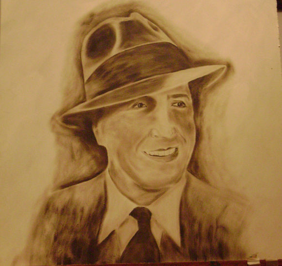 El Zorzal Oil Panel Portrait