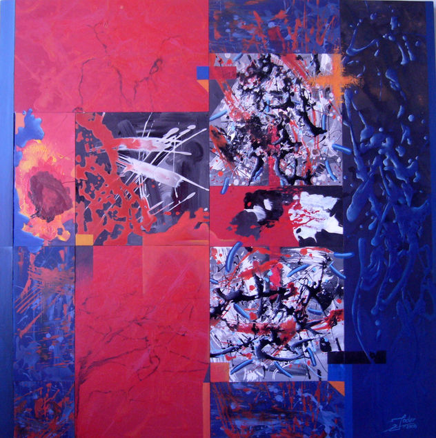 exposicion rojos y azules