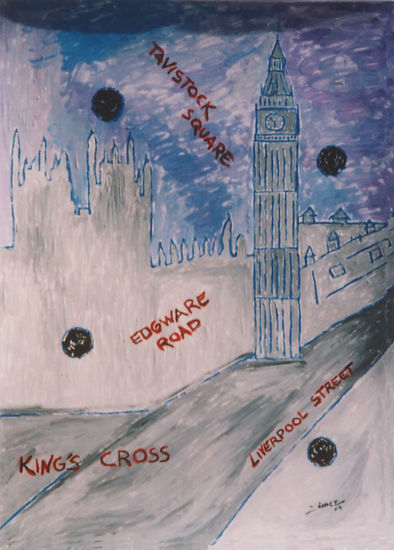 Londres terror Acrylic Paper Landscaping