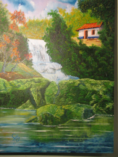 aguas cristalinas Oil Canvas Landscaping