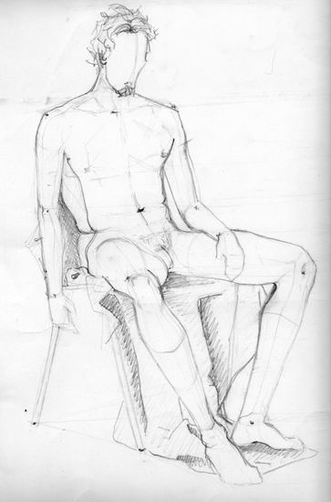 Desnudo masculino,Marcelo Pencil