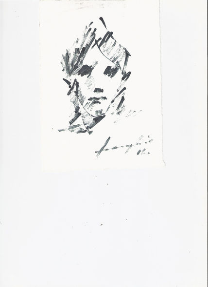 Boceto de joven