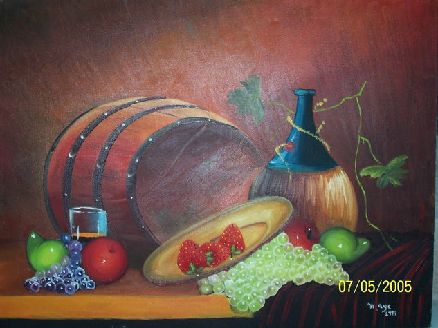 Frutas para enriquezer el Alma Oil Canvas Still Life Paintings