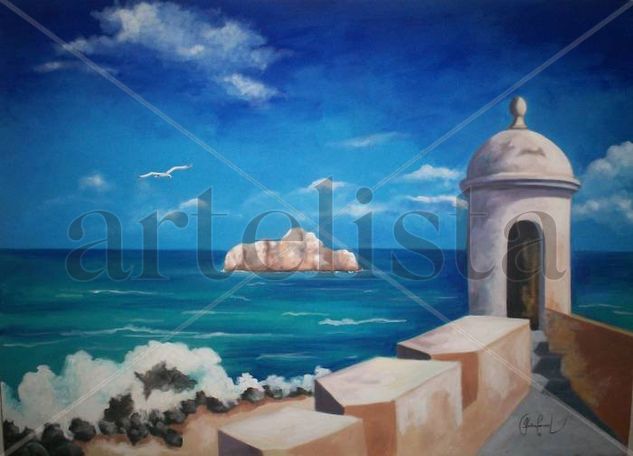 sin titulo Acrylic Canvas Marine Painting