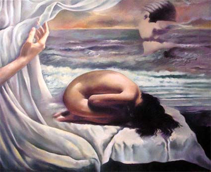 CON SUS SUEÑOS Oil Canvas Nude Paintings