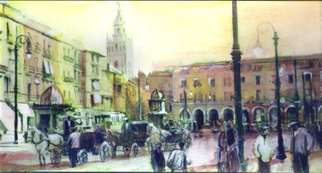 Plaza de S. Francisco Watercolour Paper Landscaping