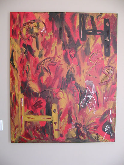 Usurpación en el infierno Acrylic Canvas Others