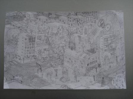 Ciudad en Ruinas Pencil