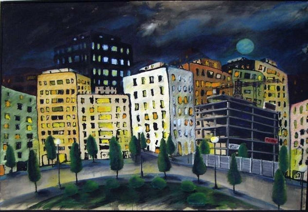 Paisaje Urbano IV Oil Canvas Landscaping