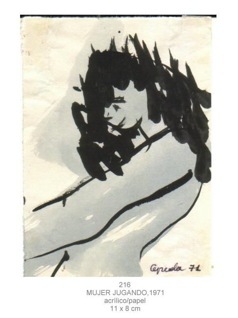 519.MUJER JUGANDO,1971