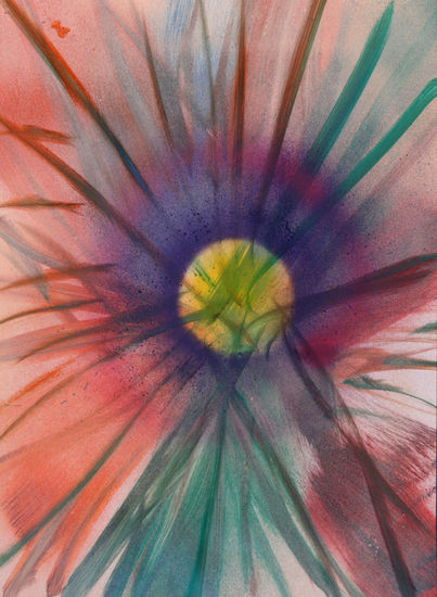 florsol Graphite Card Floral Painting